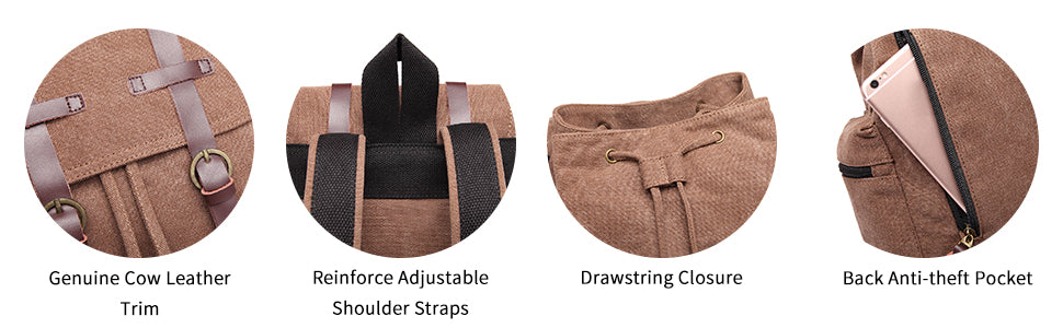 Vintage Canvas Explorer's Backpack