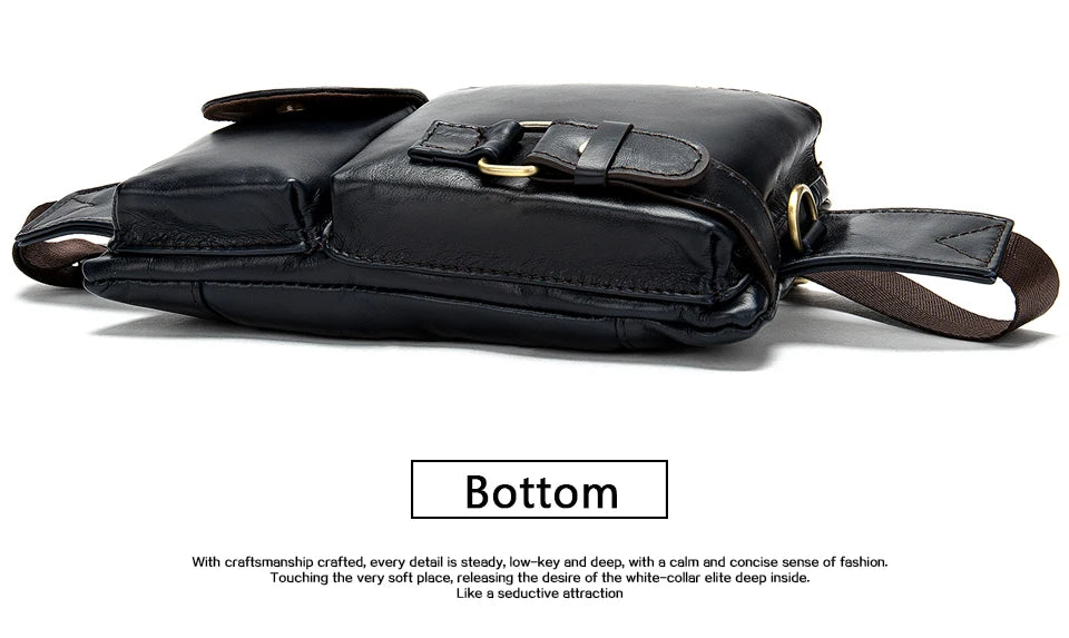 Men's Retro Leather Waist Pack