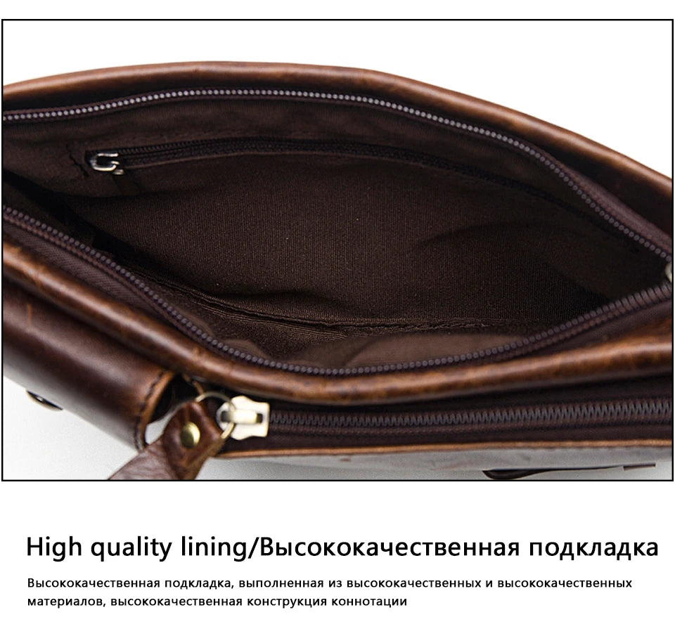 Men's Retro Leather Waist Pack