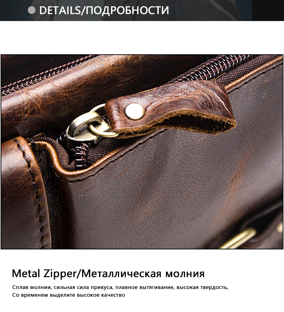 Men's Retro Leather Waist Pack