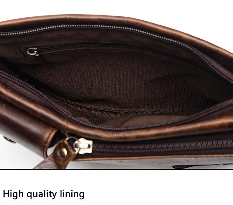 Men's Retro Leather Waist Pack