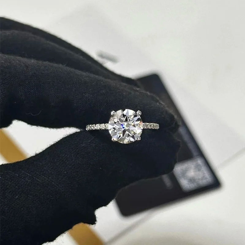 Dazzling Moissanite Solitaire Ring