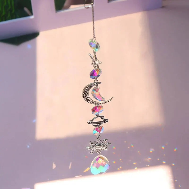 Galaxy Crystal Wind Chime & Suncatcher