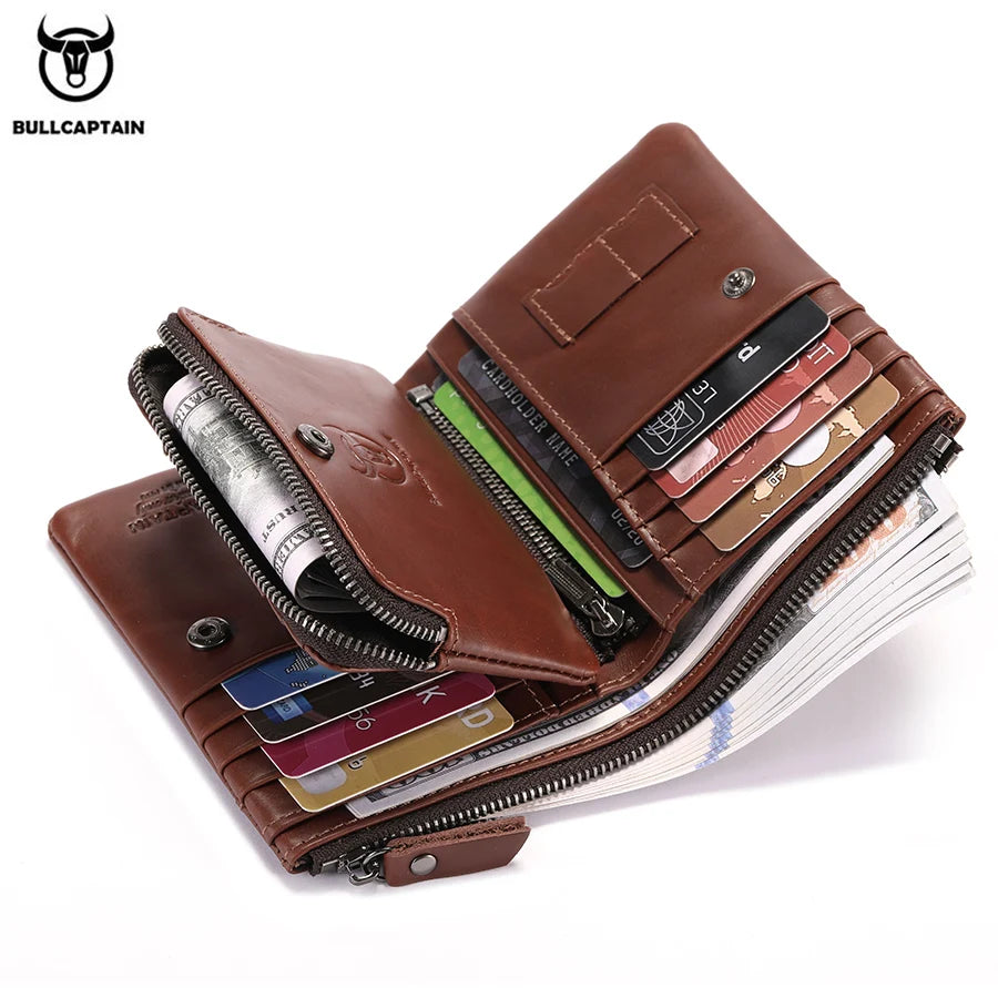 Vintage Oil Waxed Cowhide Wallet