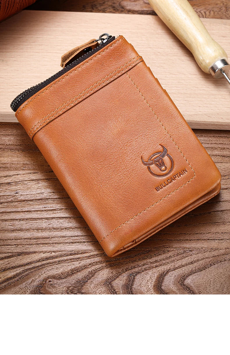 Vintage Oil Waxed Cowhide Wallet