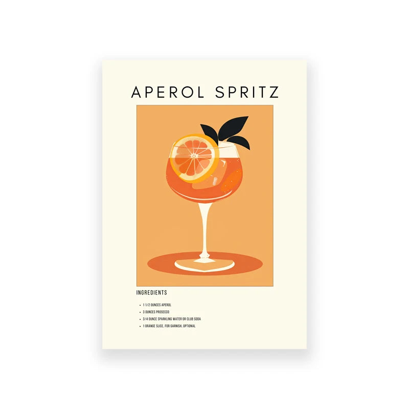 Iconic Cocktails: Retro Wall Art Prints