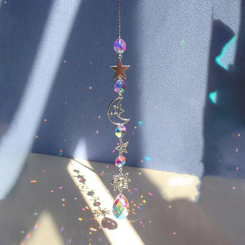 Galaxy Crystal Wind Chime & Suncatcher