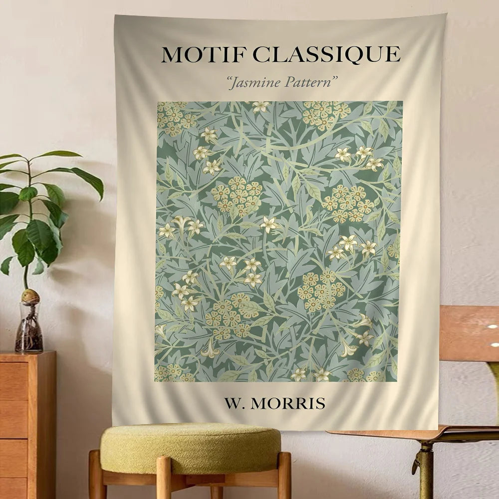 Abstract William Morris Inspired Tapestry