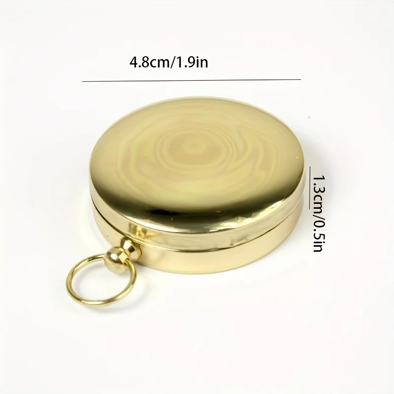 Copper Survival Compass with Glow-in-the-Dark Features