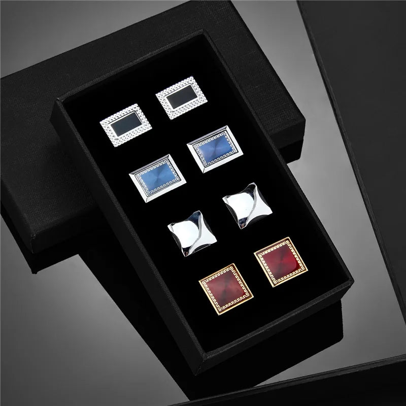 Luxury Cufflink Set (4 Pairs)