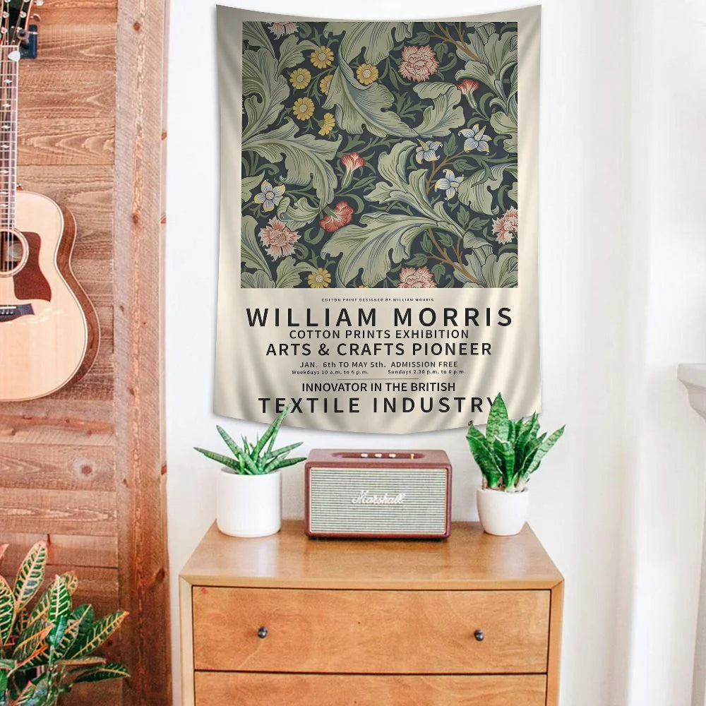 Abstract William Morris Inspired Tapestry