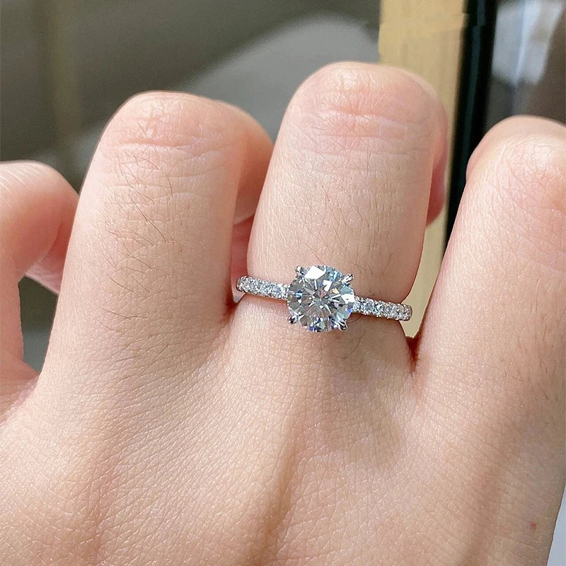 Dazzling Moissanite Solitaire Ring