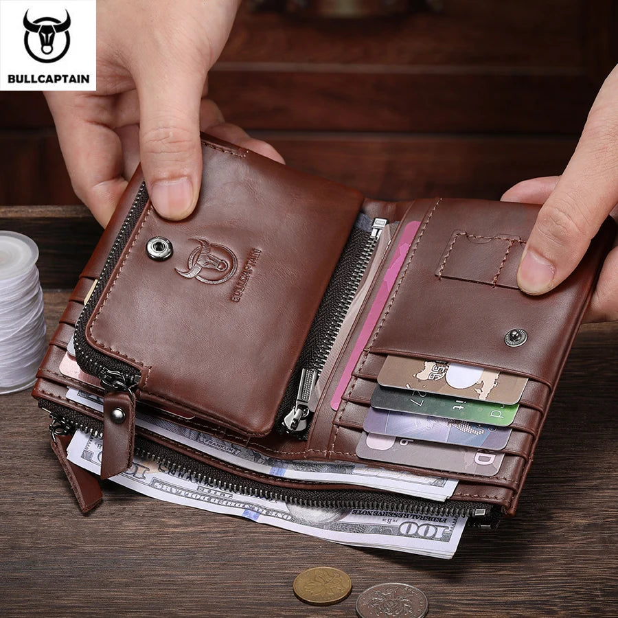 Vintage Oil Waxed Cowhide Wallet