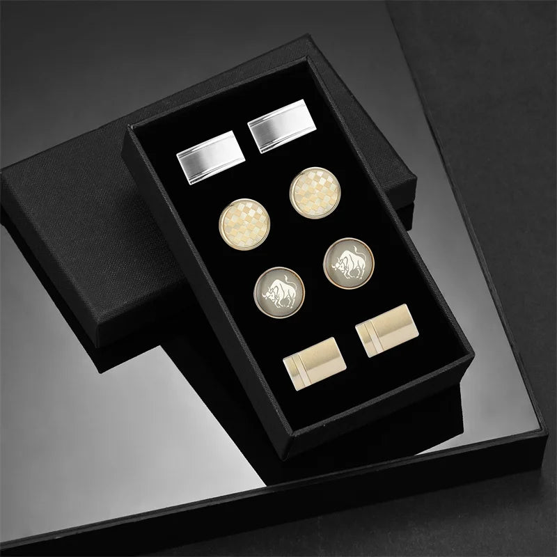 Luxury Cufflink Set (4 Pairs)
