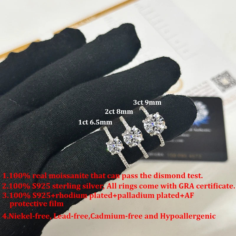 Dazzling Moissanite Solitaire Ring