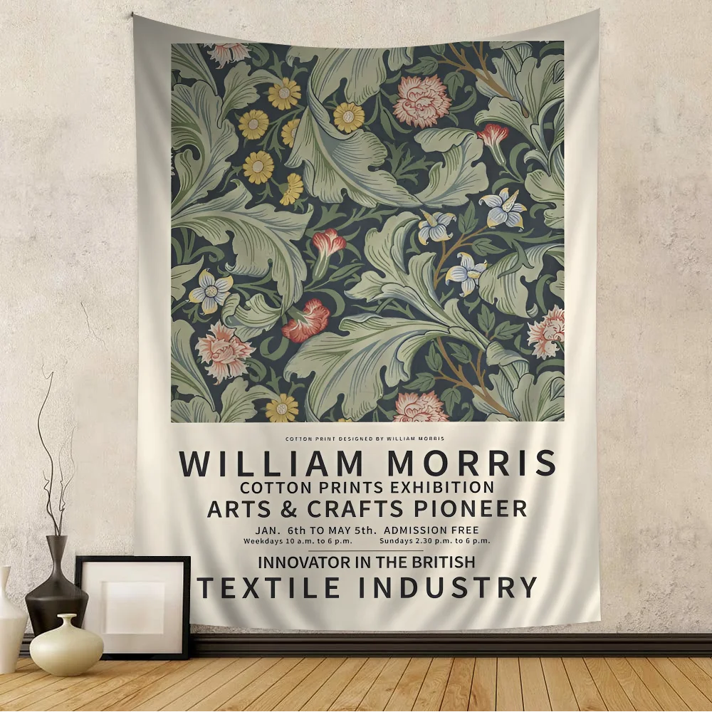 Abstract William Morris Inspired Tapestry