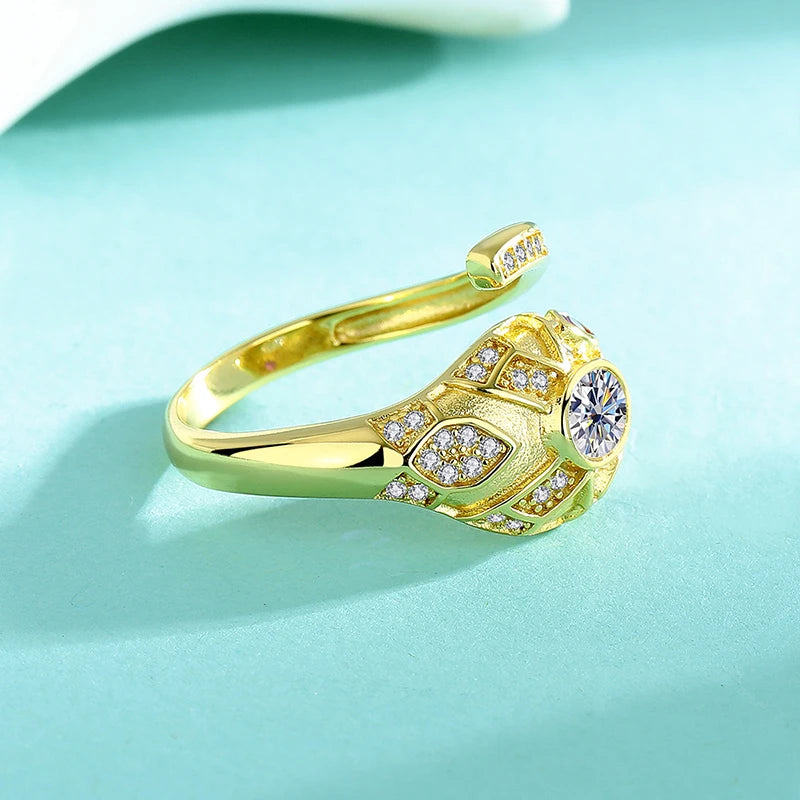 Moissanite Spirit Snake Ring