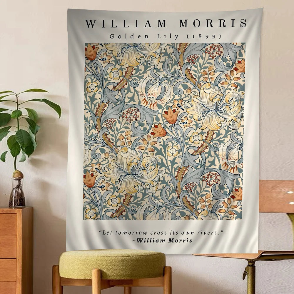Abstract William Morris Inspired Tapestry