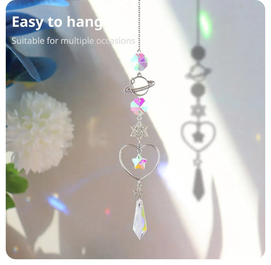 Galaxy Crystal Wind Chime & Suncatcher