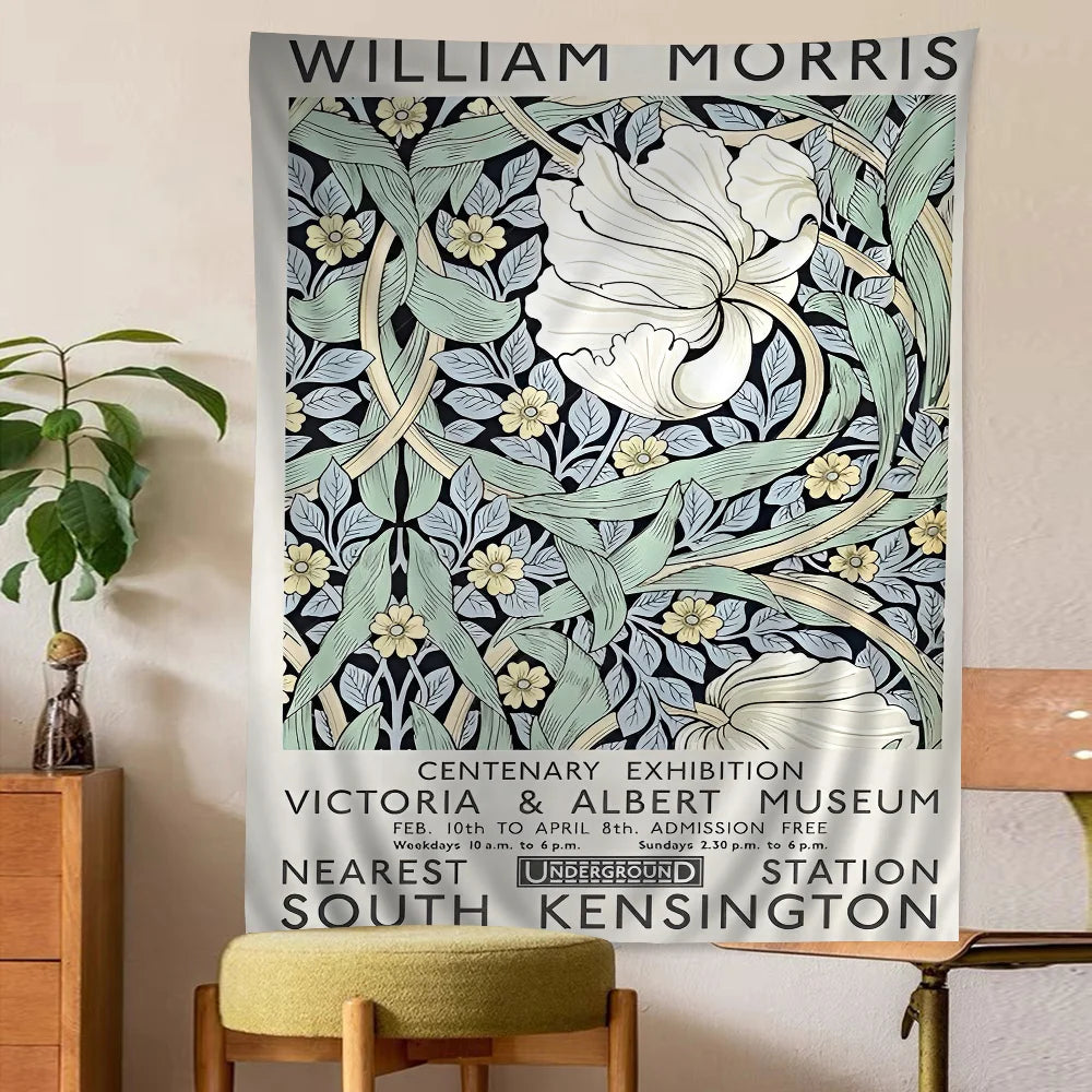 Abstract William Morris Inspired Tapestry