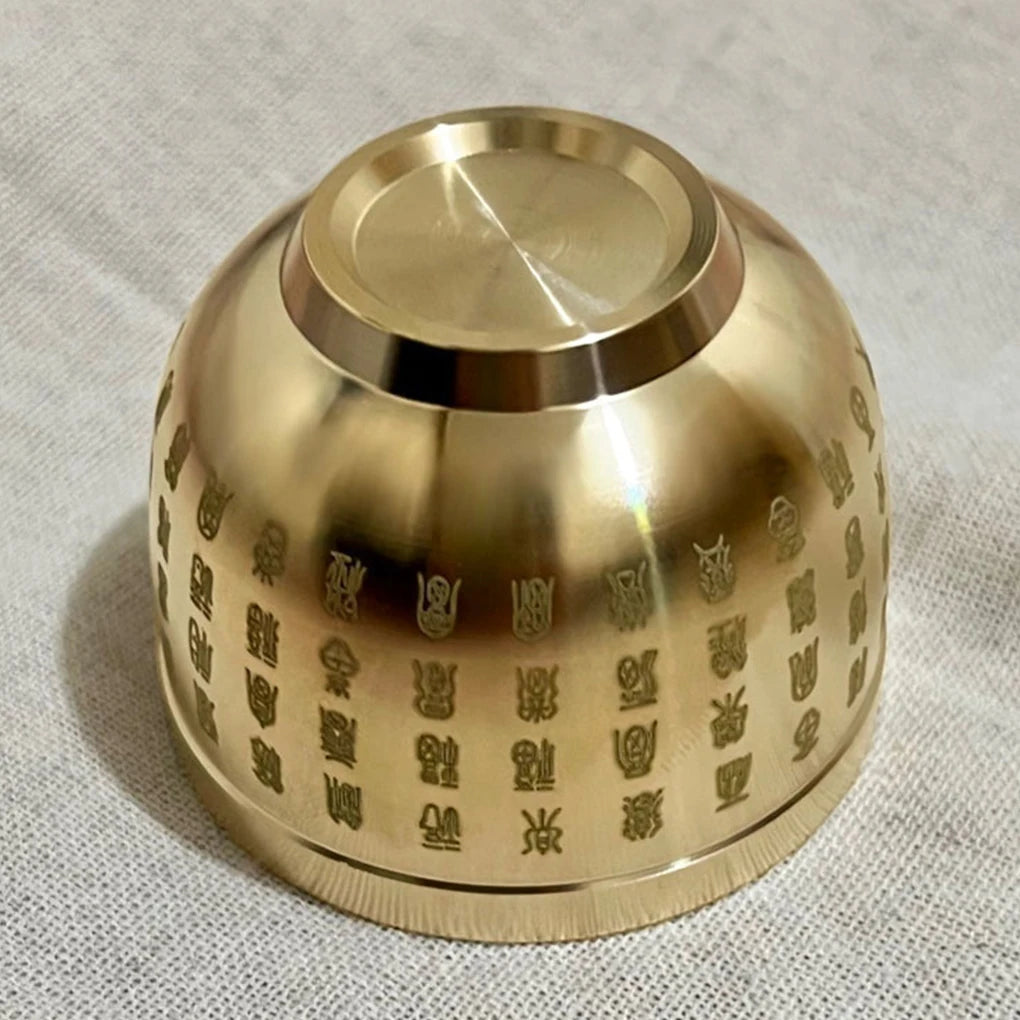 Golden Feng Shui Hundred Blessings Bowl