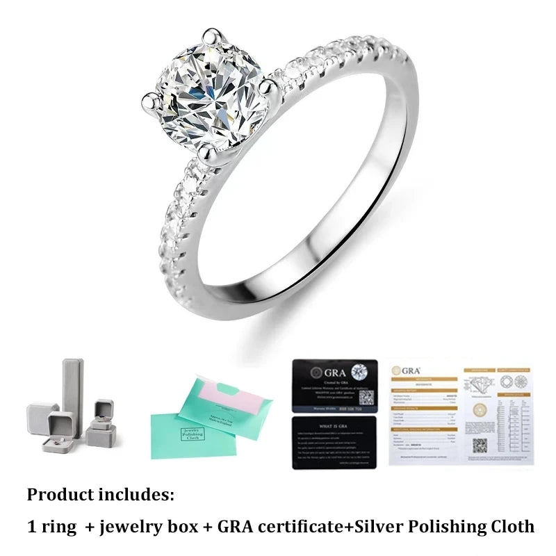 Dazzling Moissanite Solitaire Ring