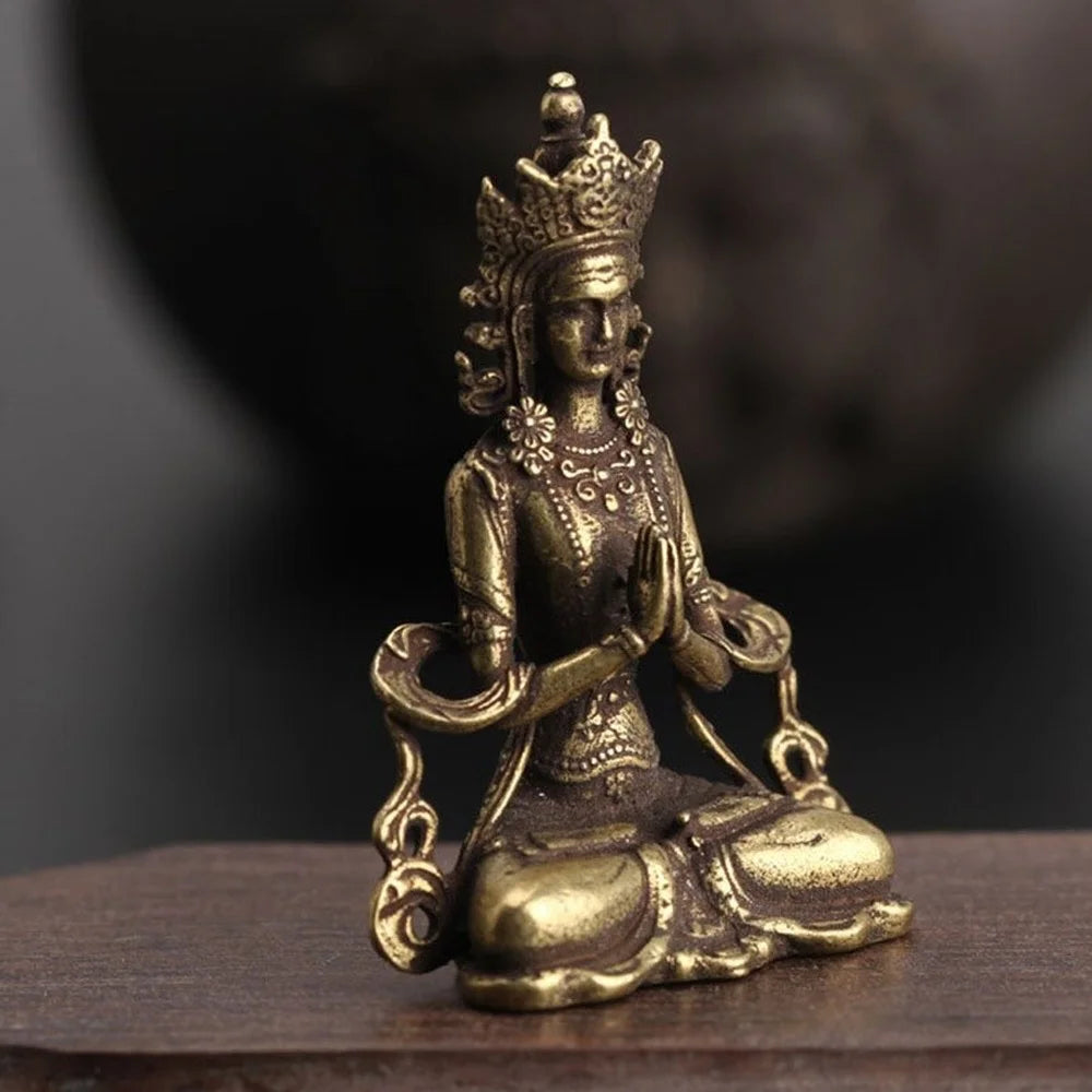 Retro Brass Buddha