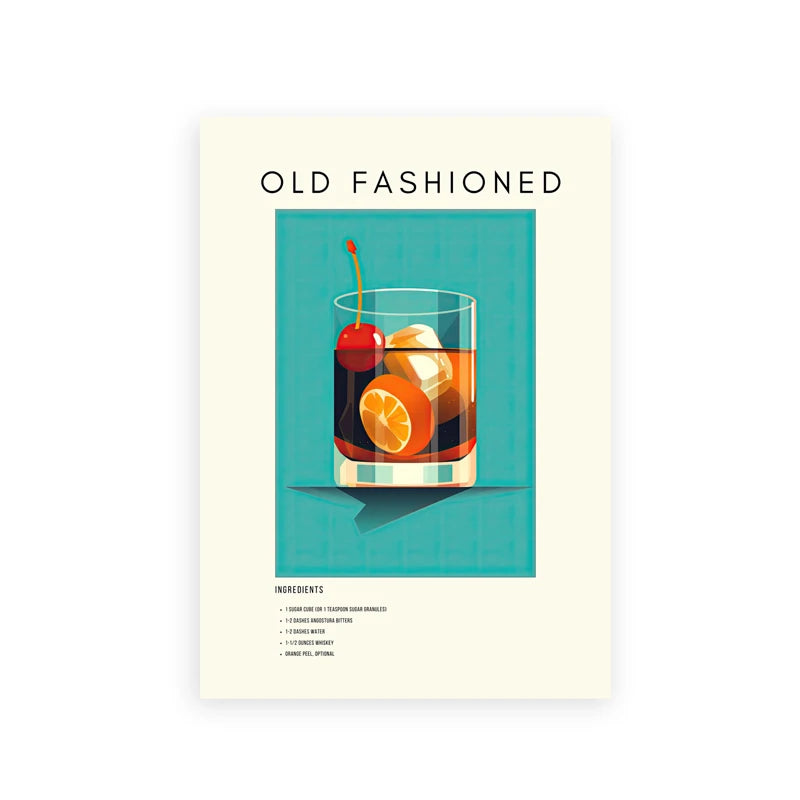 Iconic Cocktails: Retro Wall Art Prints