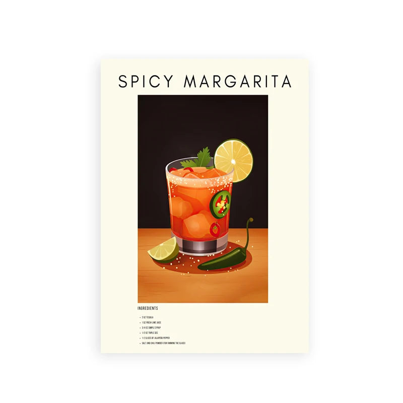 Iconic Cocktails: Retro Wall Art Prints