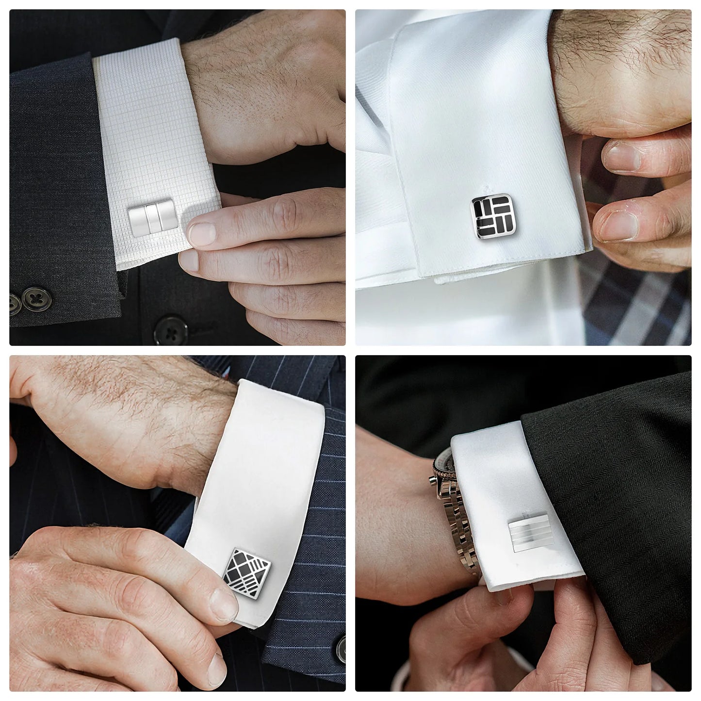 Luxury Cufflink Set (4 Pairs)