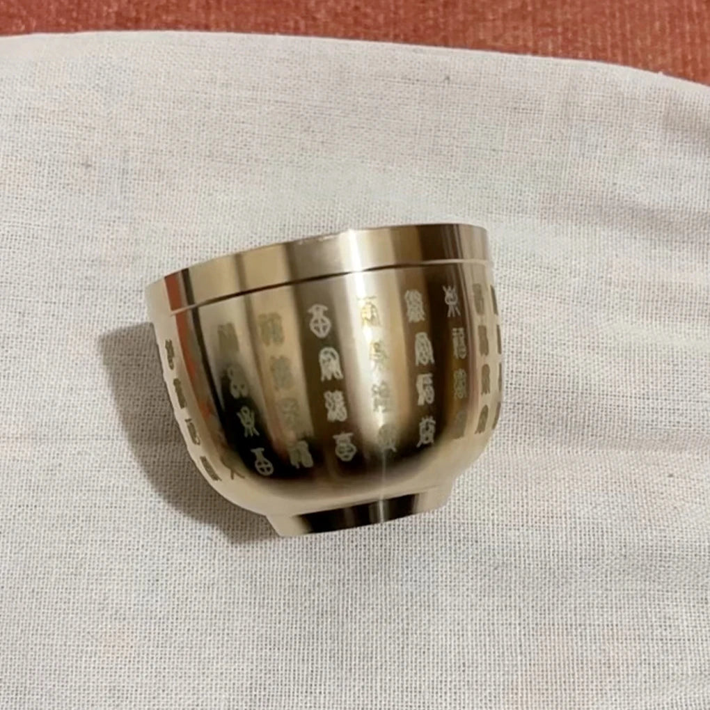 Golden Feng Shui Hundred Blessings Bowl