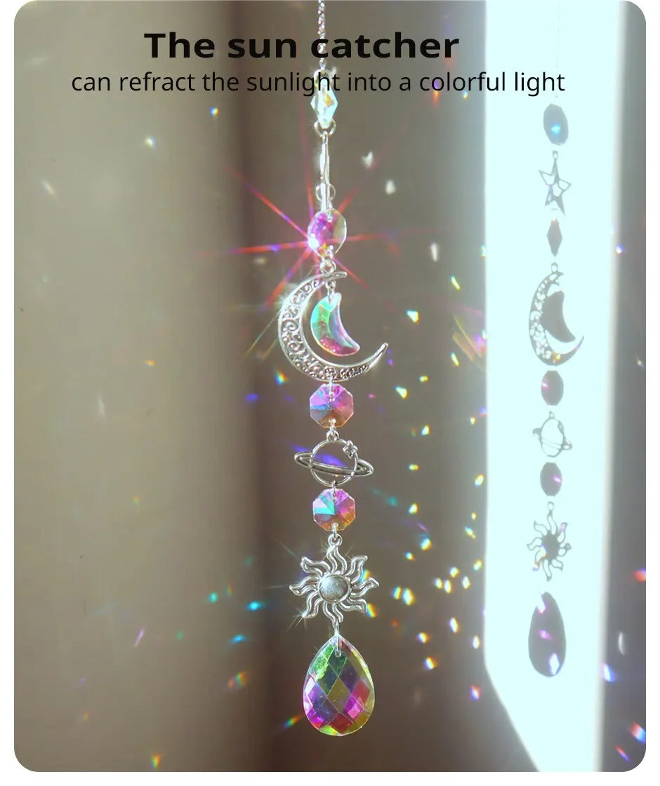 Galaxy Crystal Wind Chime & Suncatcher