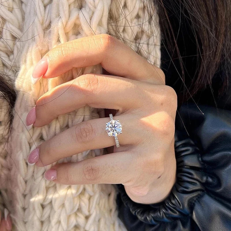 Dazzling Moissanite Solitaire Ring