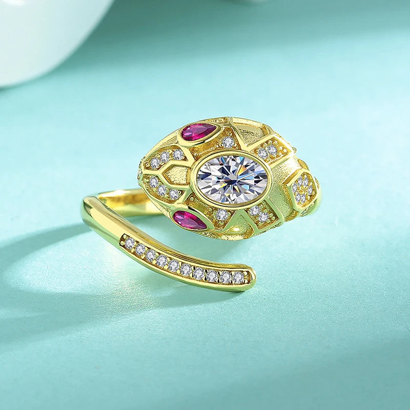 Moissanite Spirit Snake Ring
