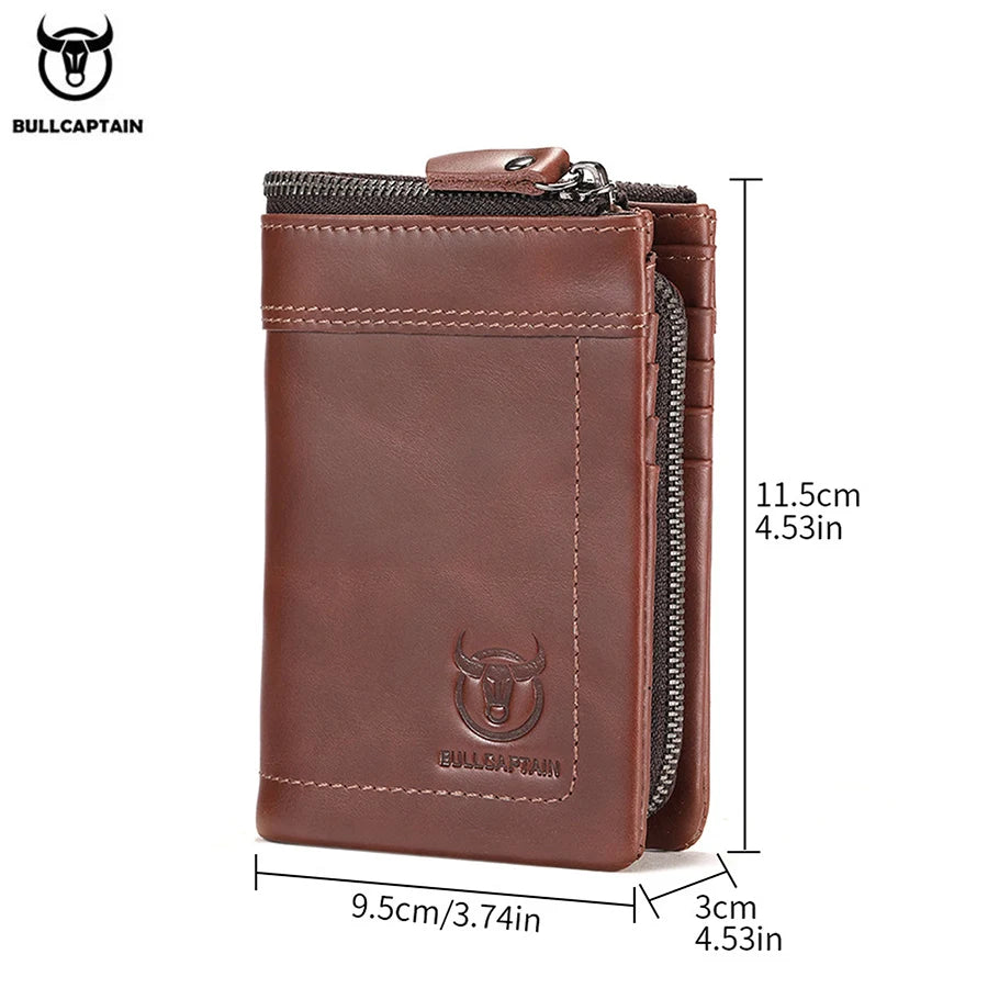 Vintage Oil Waxed Cowhide Wallet