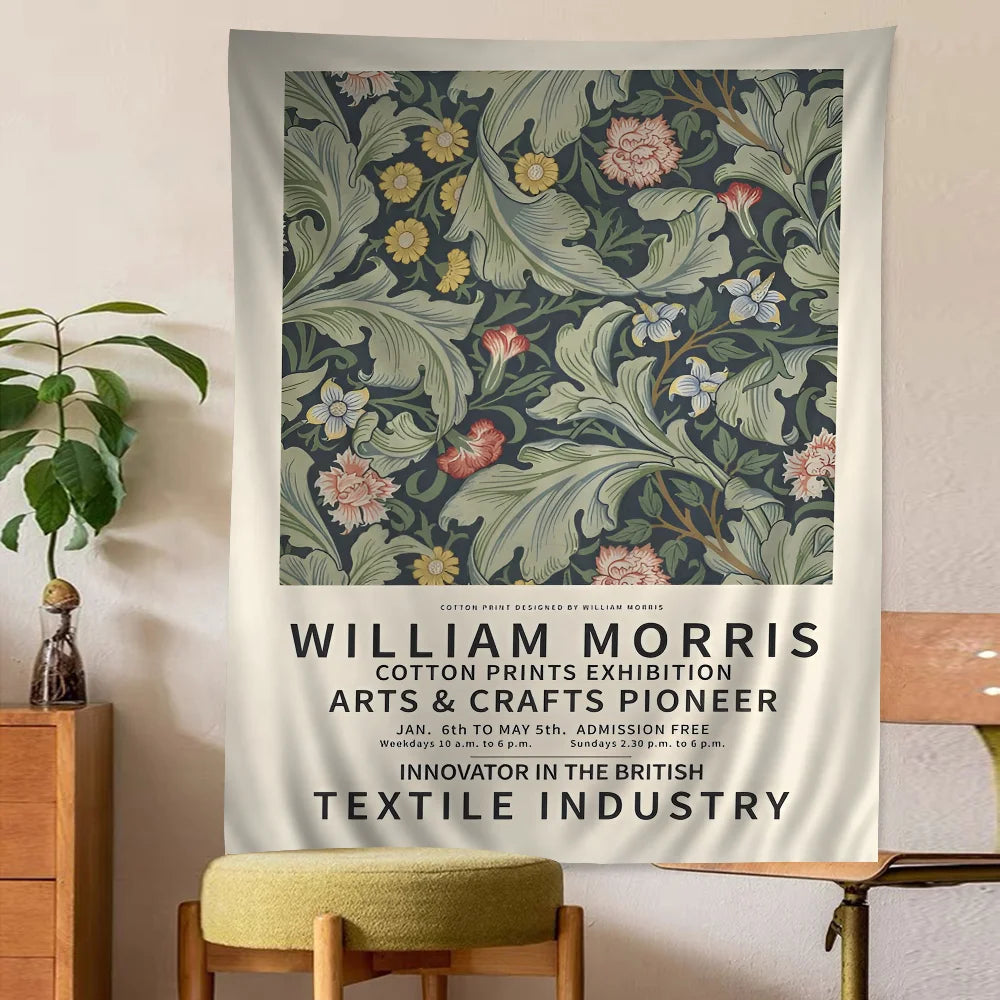 Abstract William Morris Inspired Tapestry