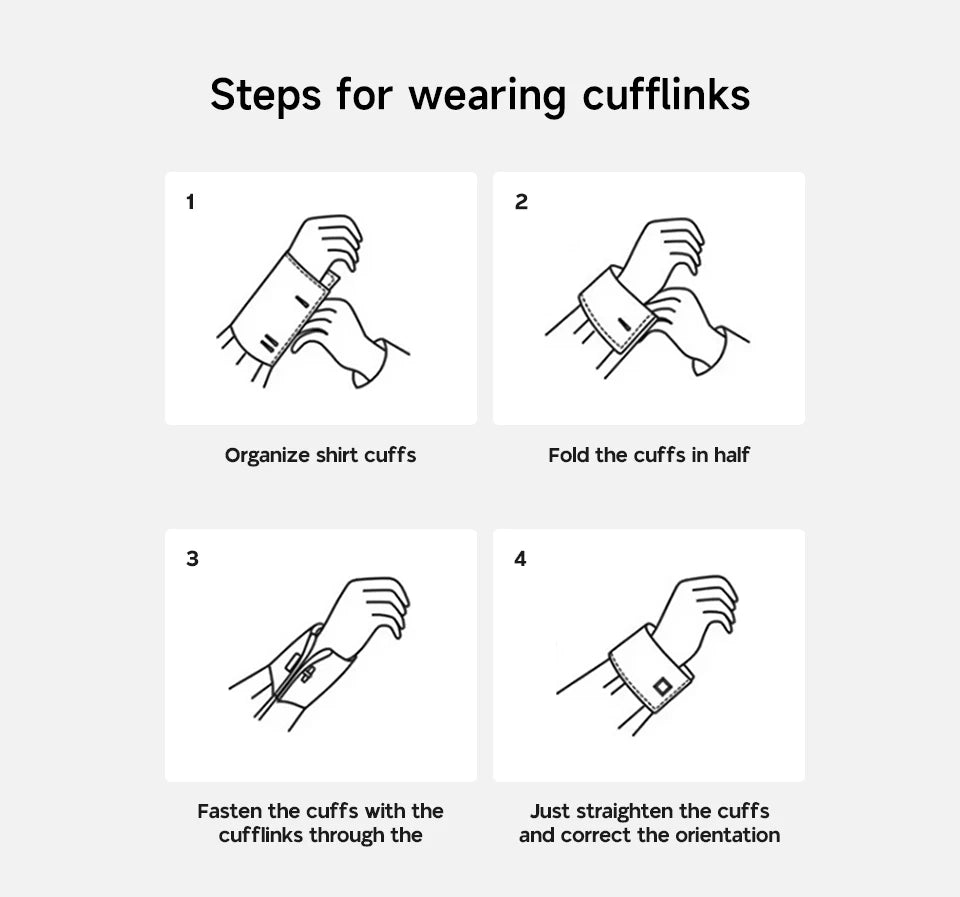Luxury Cufflink Set (4 Pairs)