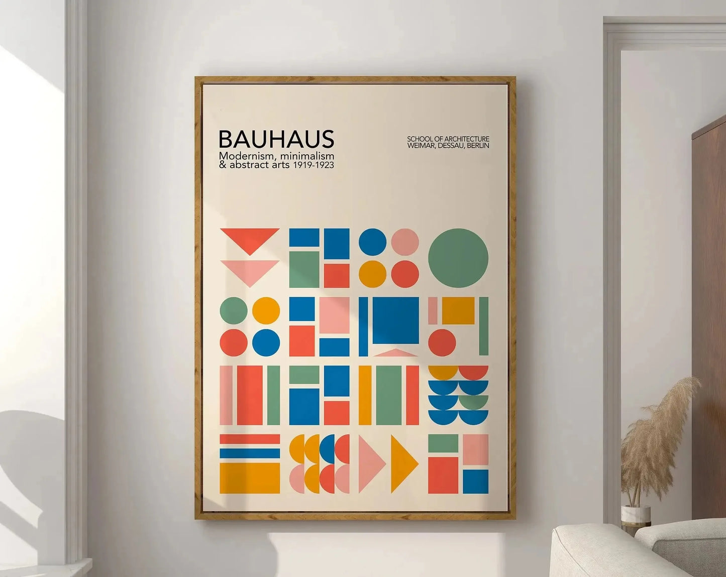 Modernist Bauhaus Geometric Canvas Art Prints