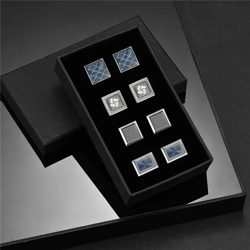 Luxury Cufflink Set (4 Pairs)