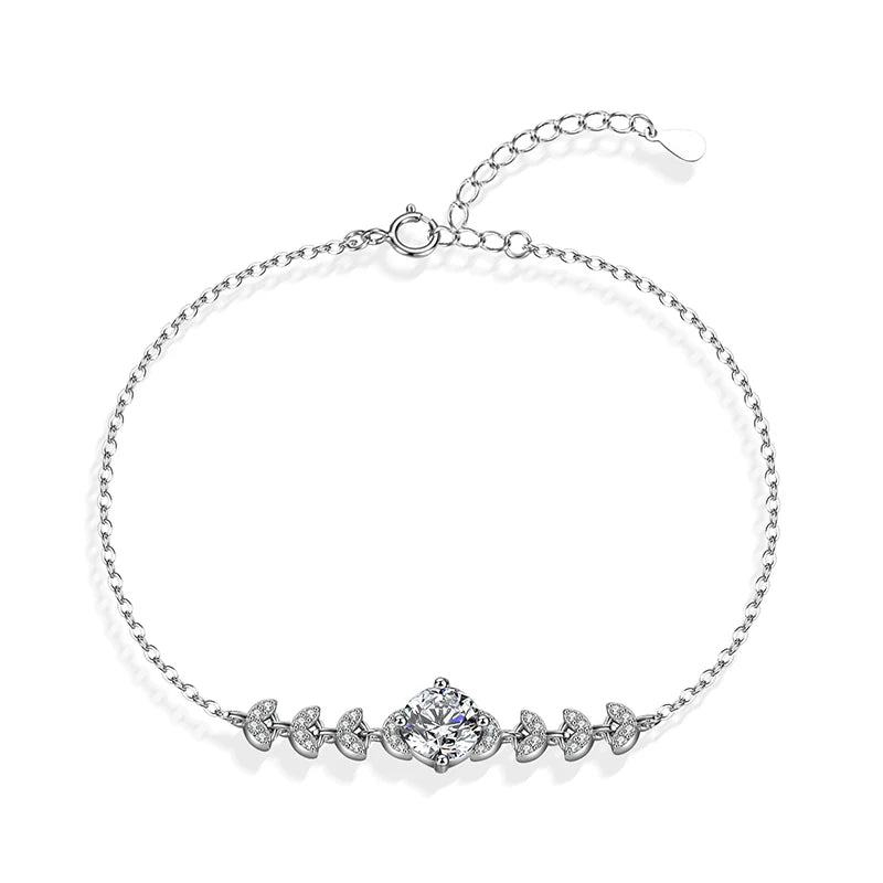 Moissanite Bracelet in Sterling Silver