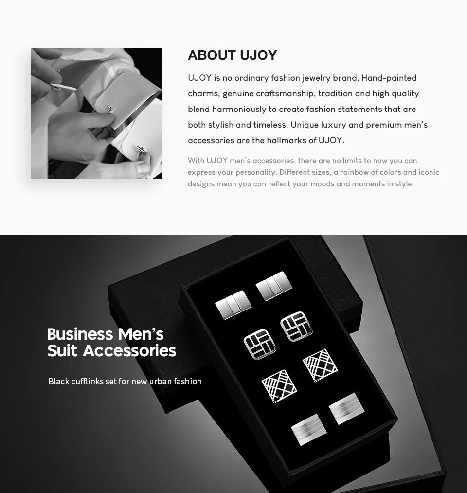 Luxury Cufflink Set (4 Pairs)