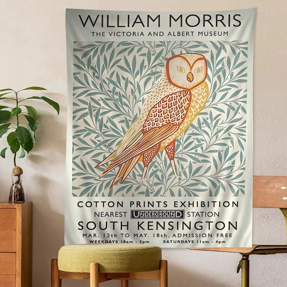 Abstract William Morris Inspired Tapestry