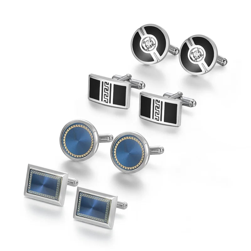Luxury Cufflink Set (4 Pairs)