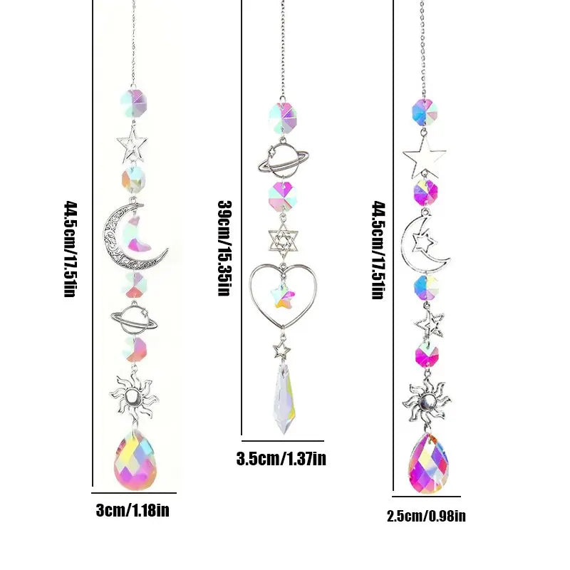 Galaxy Crystal Wind Chime & Suncatcher