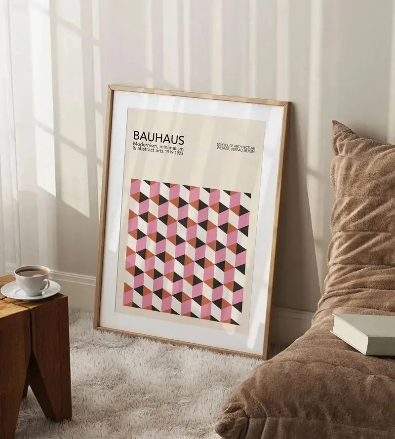 Modernist Bauhaus Geometric Canvas Art Prints