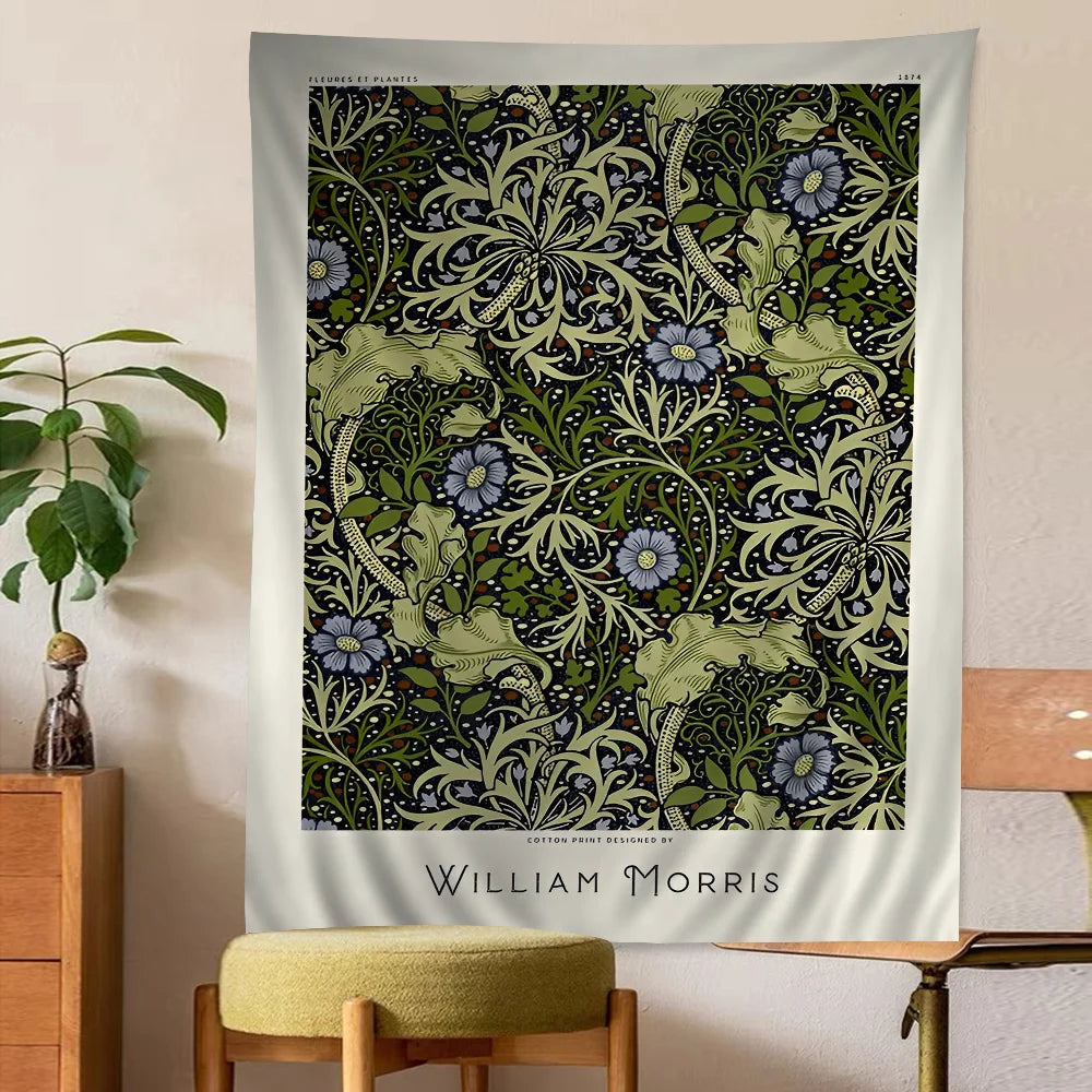 Abstract William Morris Inspired Tapestry