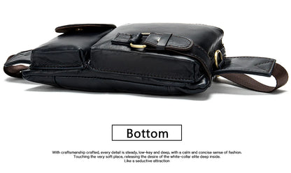 Men's Retro Leather Waist Pack