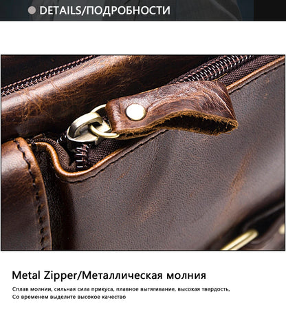 Men's Retro Leather Waist Pack