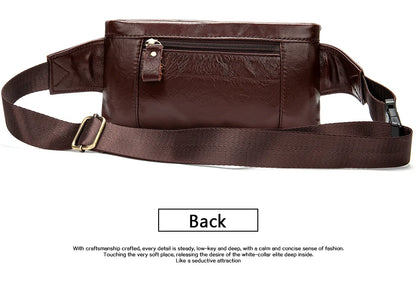 Men's Retro Leather Waist Pack