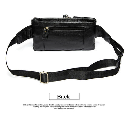 Men's Retro Leather Waist Pack